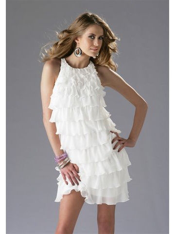 Белое платье для подростка девочки