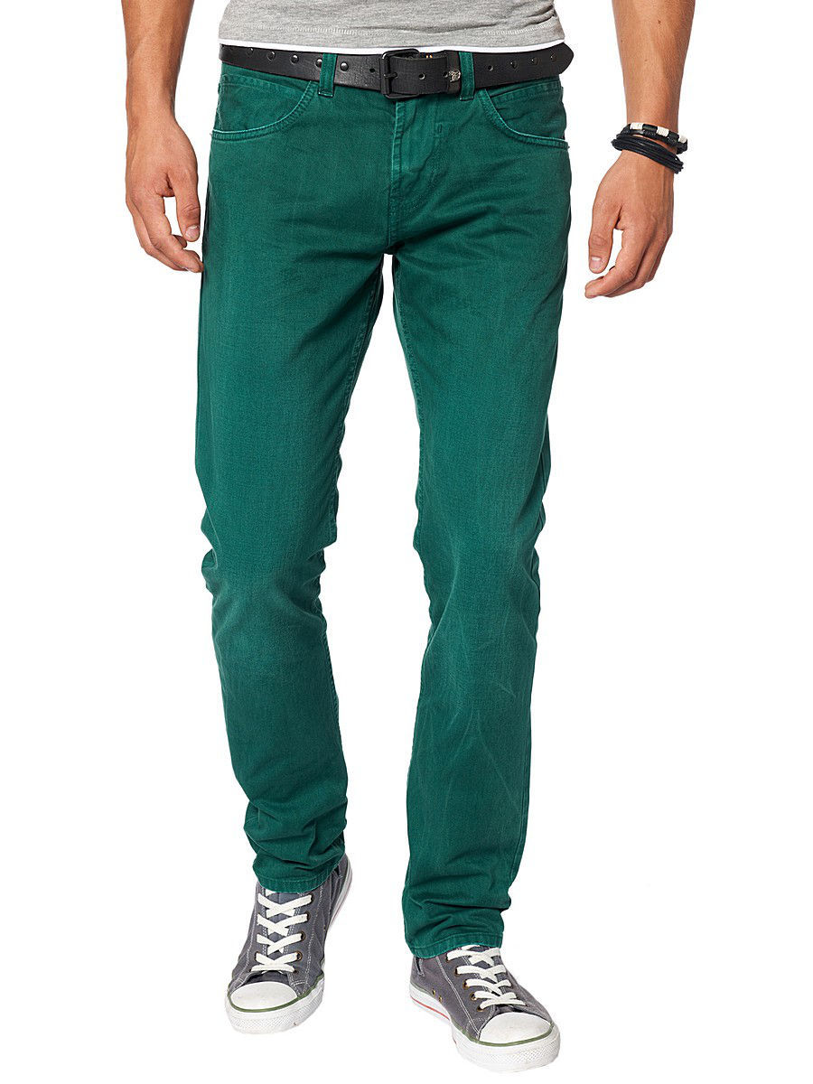 Зеленые штаны мужские