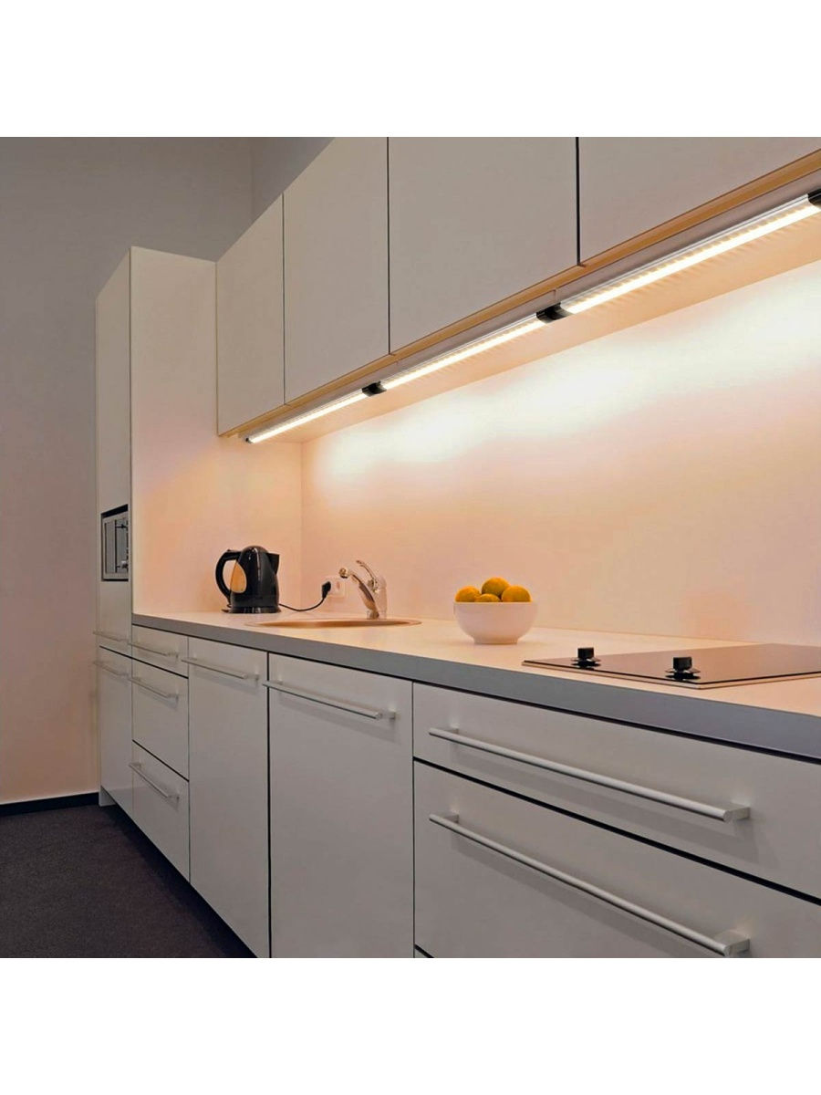Светильник для кухни под шкафы с датчиком движения - 80 фото
