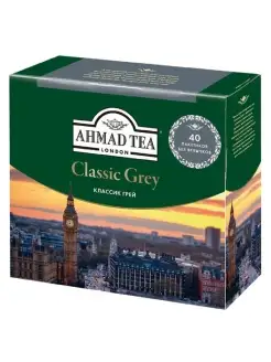 Classic Grey черный чай 40штук по 2г Ahmad Tea 10126028 купить за 98 ₽ в интернет-магазине Wildberries