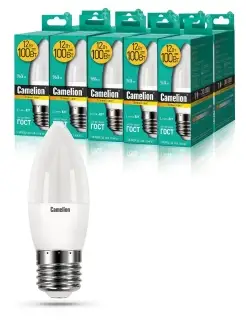 Лампочки светодиодные E27 12W 3000К Led теплый свет 10 шт