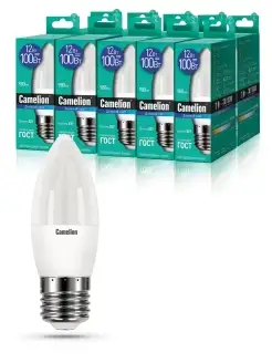 Лампочки светодиодные E27 12W 6500К Led холодный свет 10 шт