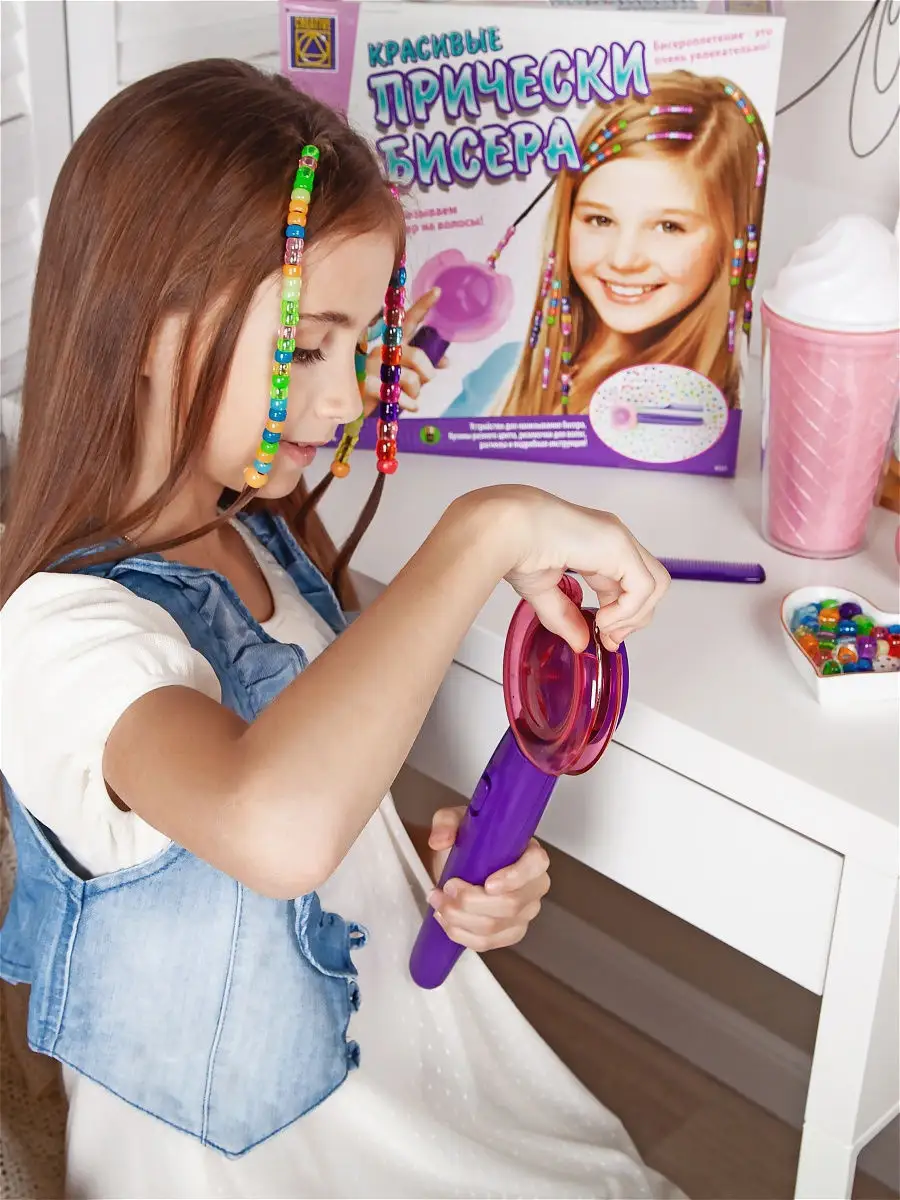 Набор для плетения и украшения волос Подарок для девочки Creative Toys 10417725 купить в интернет-магазине Wildberries