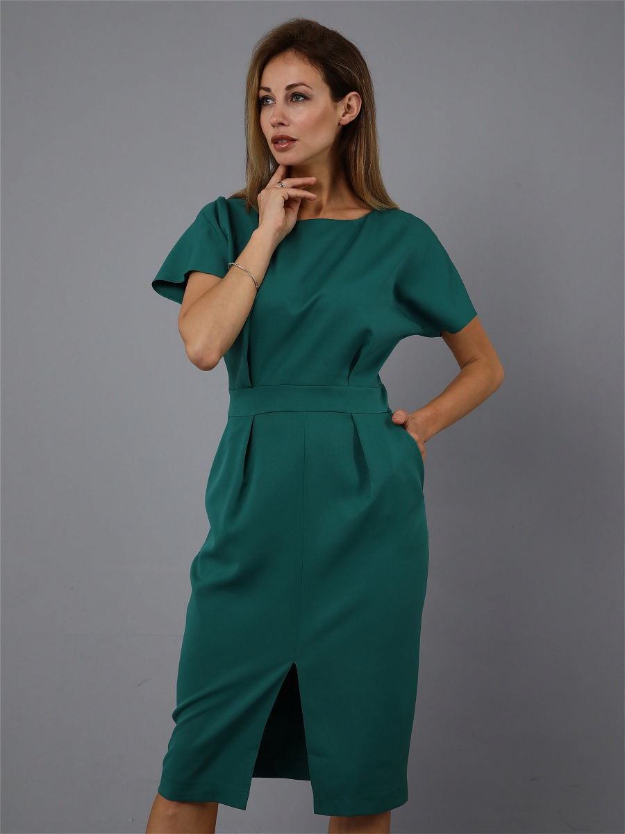 Зеленые платья для офиса