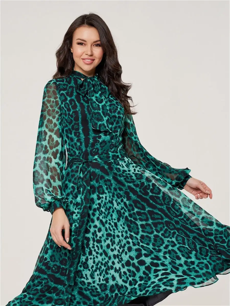 Леопардовые платья