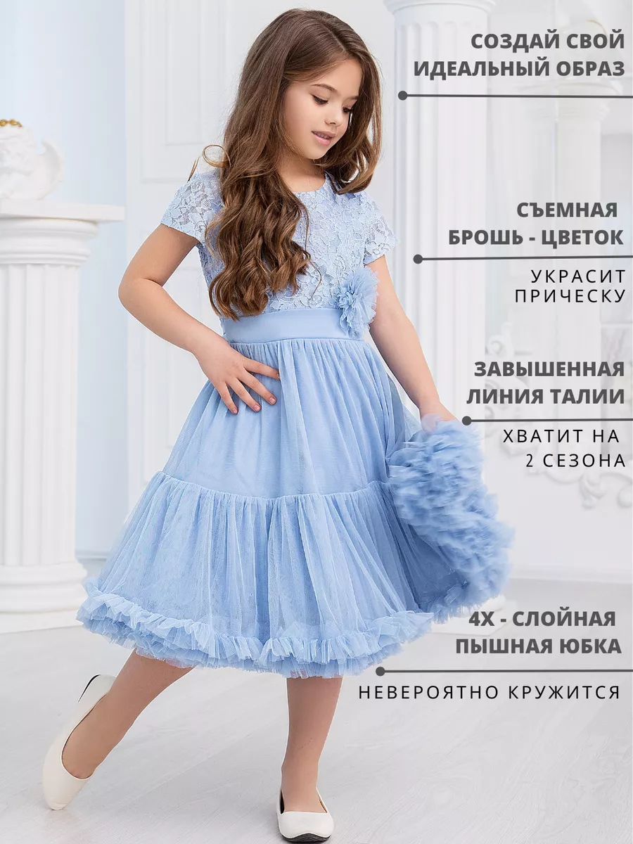 10 нарядных платьев для девочек на Новый год 2021