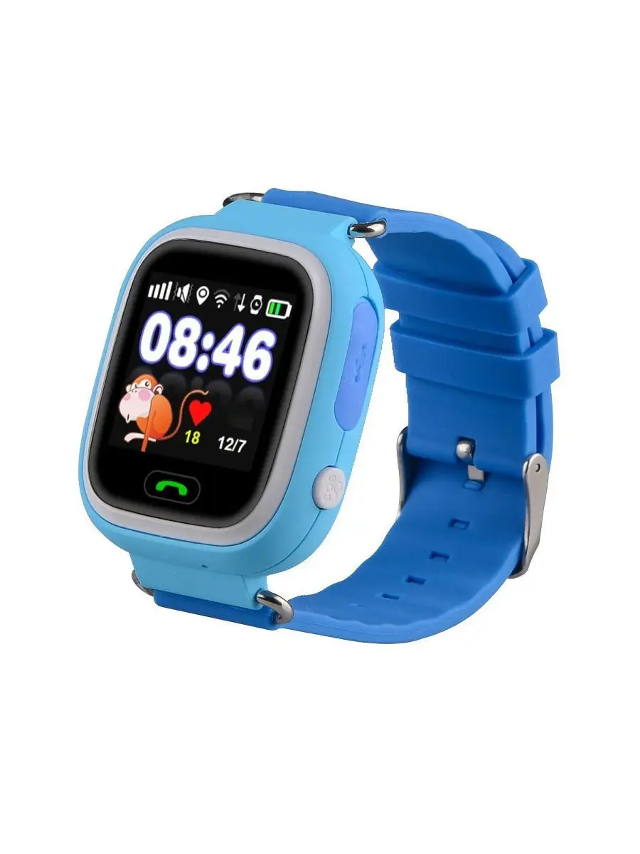 Смарт часы детские наручные умные электронные с GPS 2G фитнес браслет для детей Q80 Tiroki 11134982 купить в интернет-магазине Wildberries
