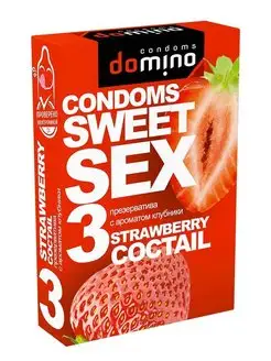 Презервативы Sweet Sex Strawberry