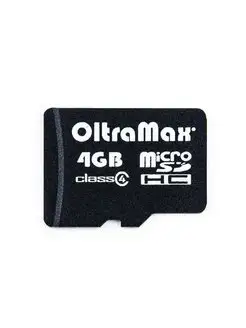 Карта памяти MicroSD 4GB Class 4 + SD адаптер