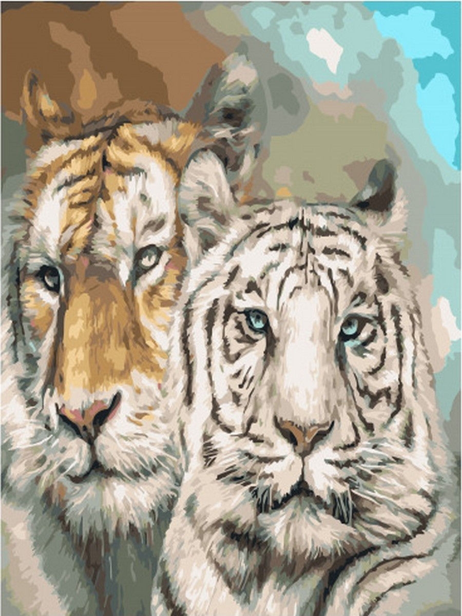 Картина два тигра