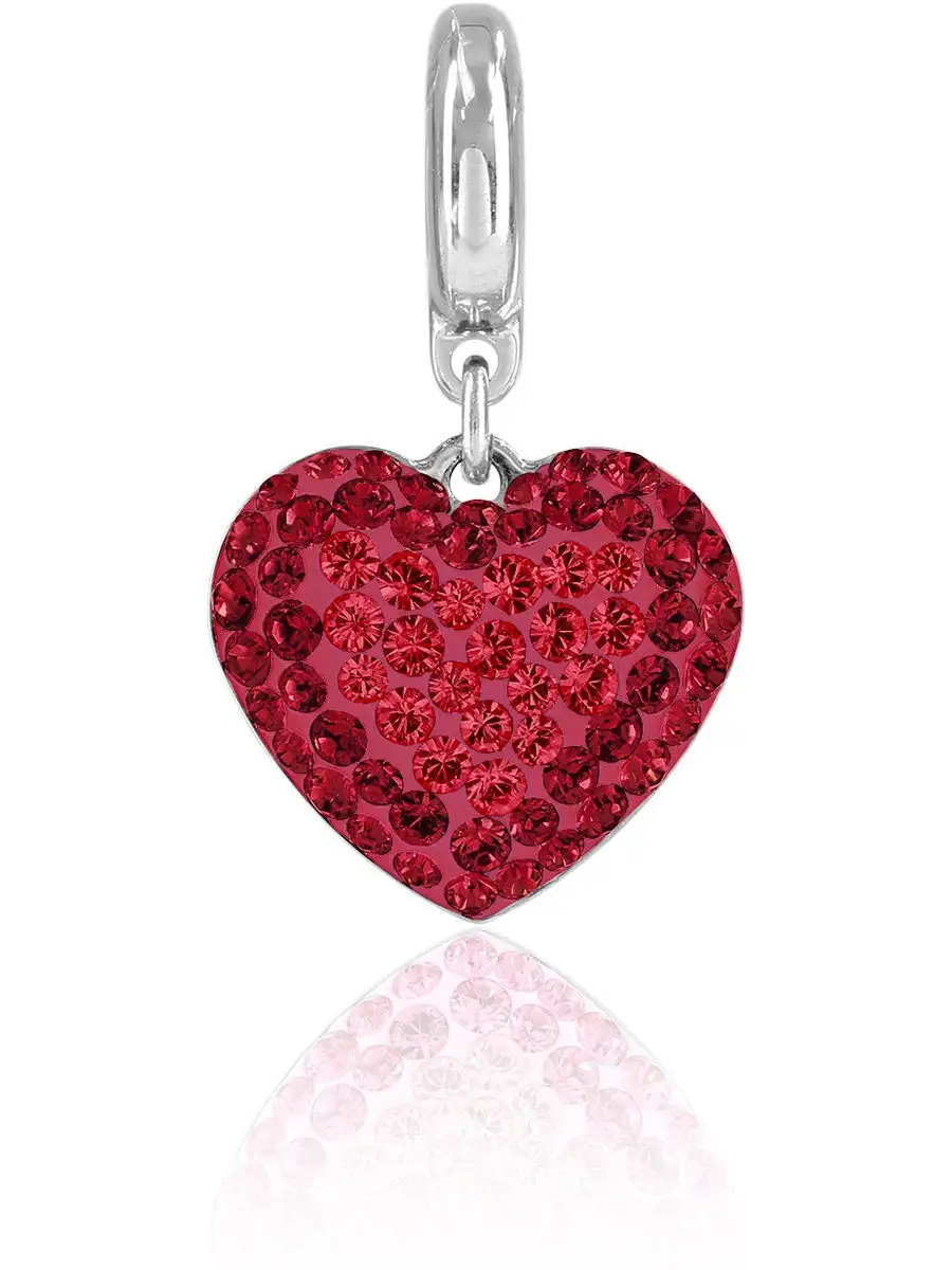 Подвеска - сердце, оттенок красный, 14 мм SWAROVSKI. 11420514 купить винтернет-магазине Wildberries