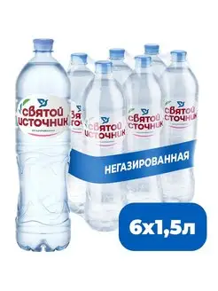 Вода питьевая негазированная 6 шт по 1,5 л