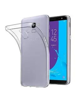 Чехол на Samsung Galaxy A6 2018 прозрачный cиликоновый