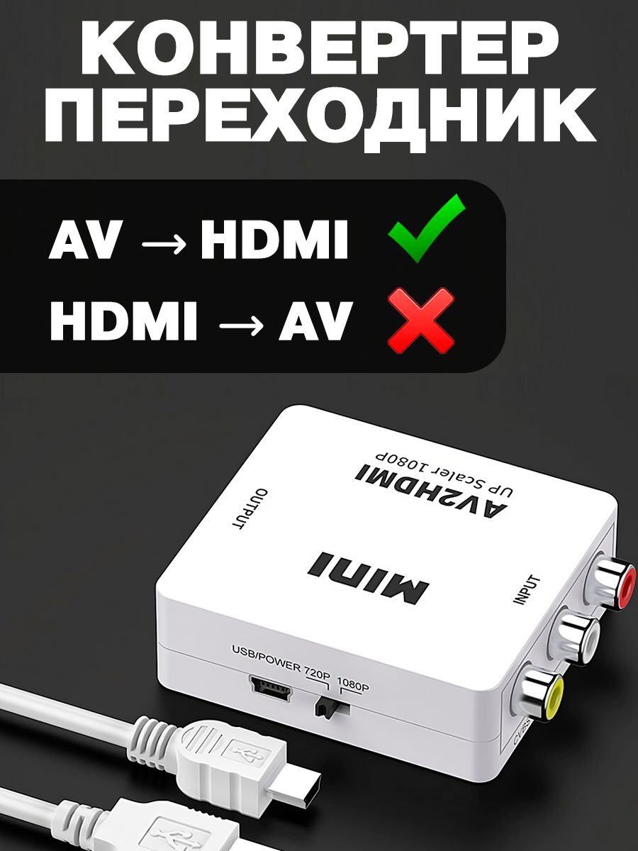 Конвертер HDMI - AV (HDCAV02-M)