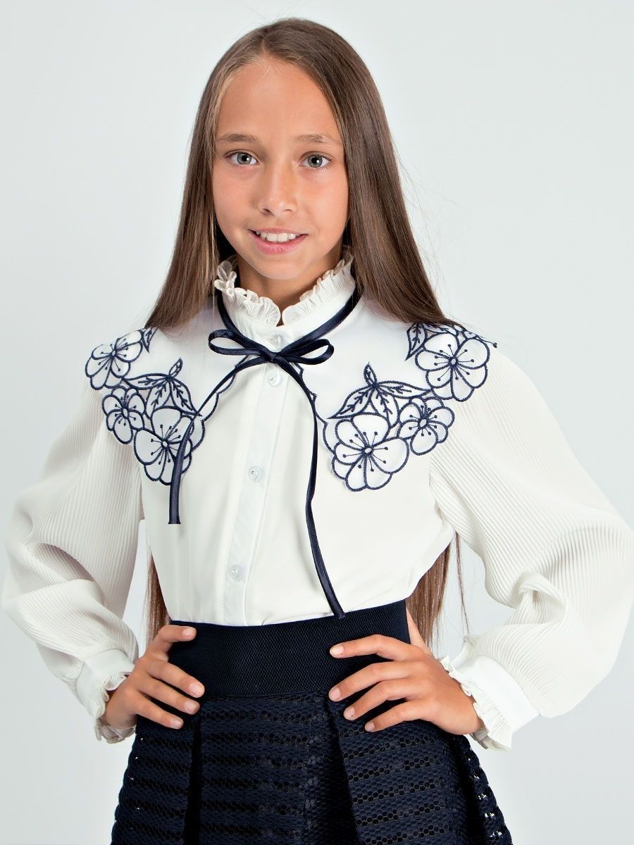 Блузка для девочки школьная нарядная