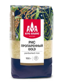 Рис Пропаренный GOLD " Экстра" 900г