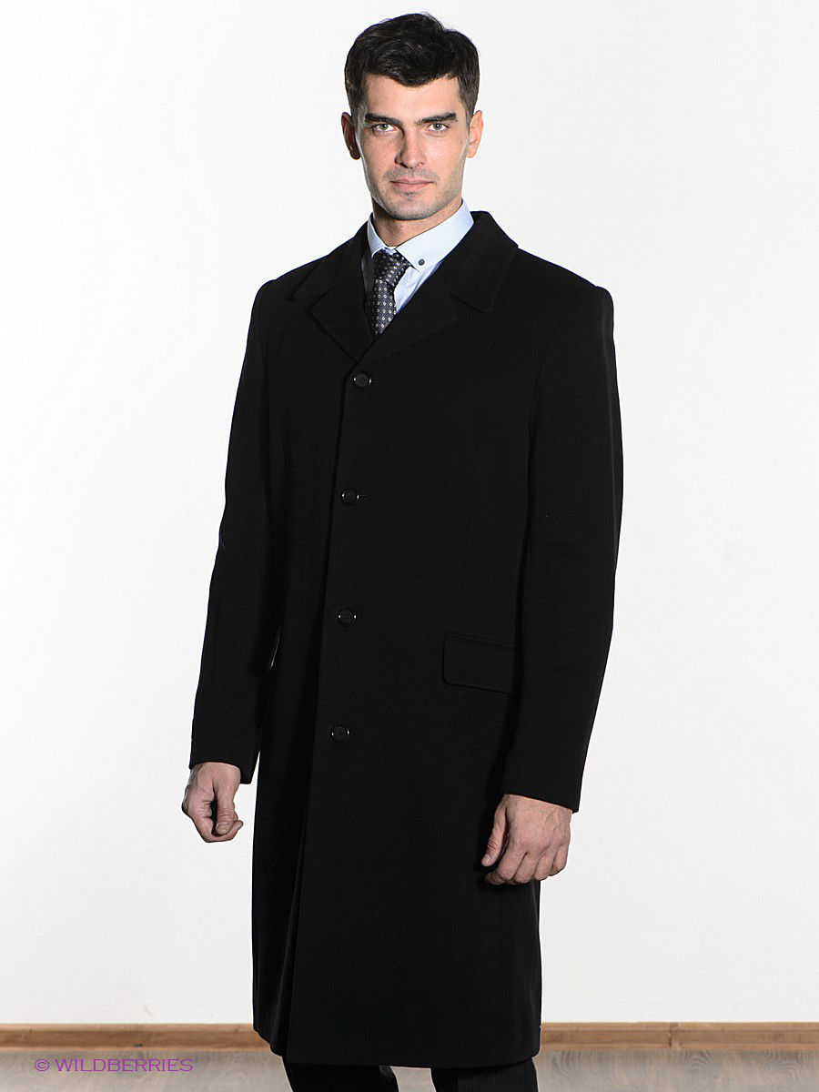 пальто мужское приталенное длинное фото