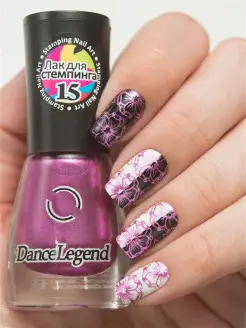 Лак для стемпинга DL №15 Metallic Magenta