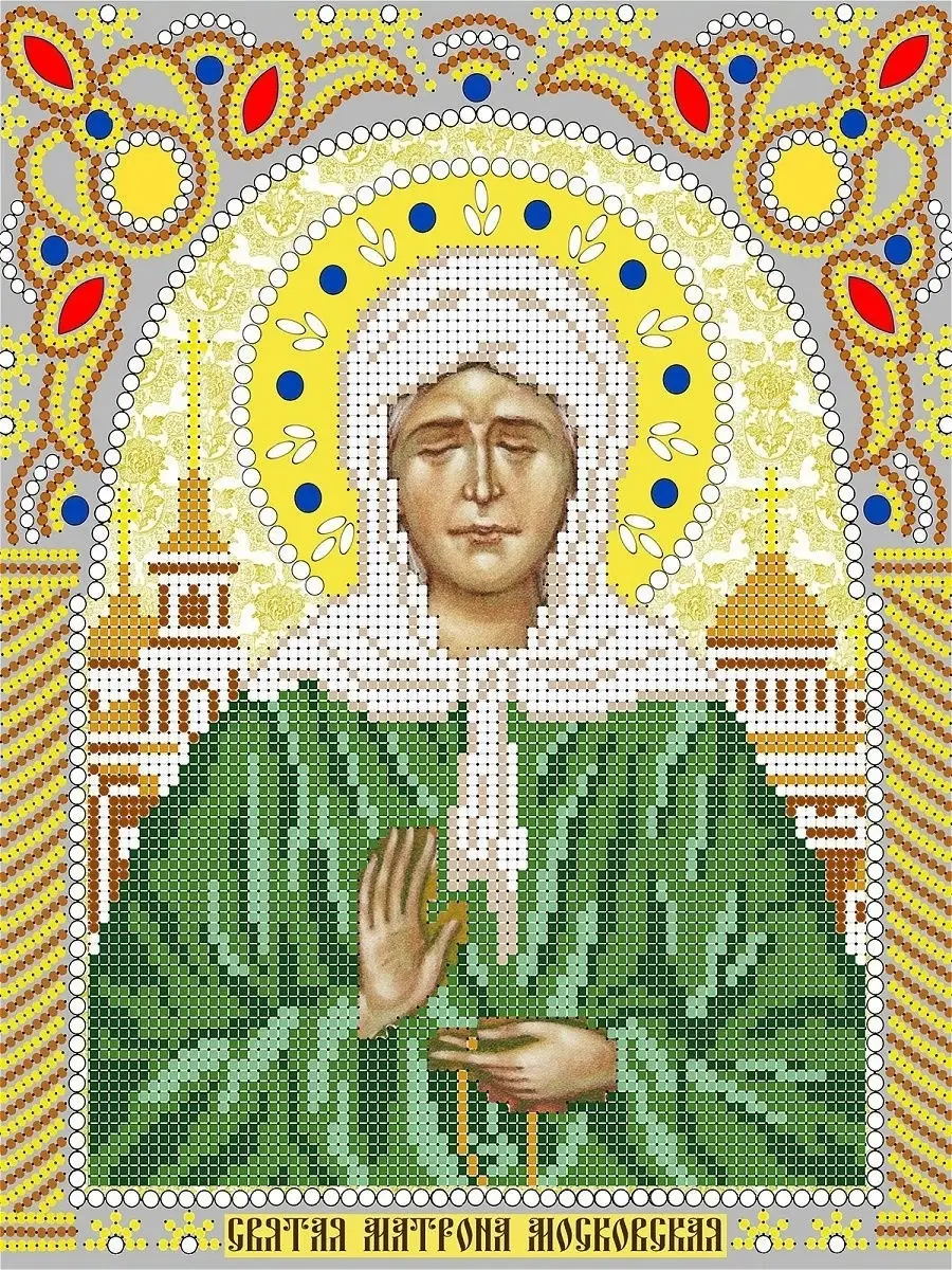 Икона Св. Матрона Московская, набор для вышивки