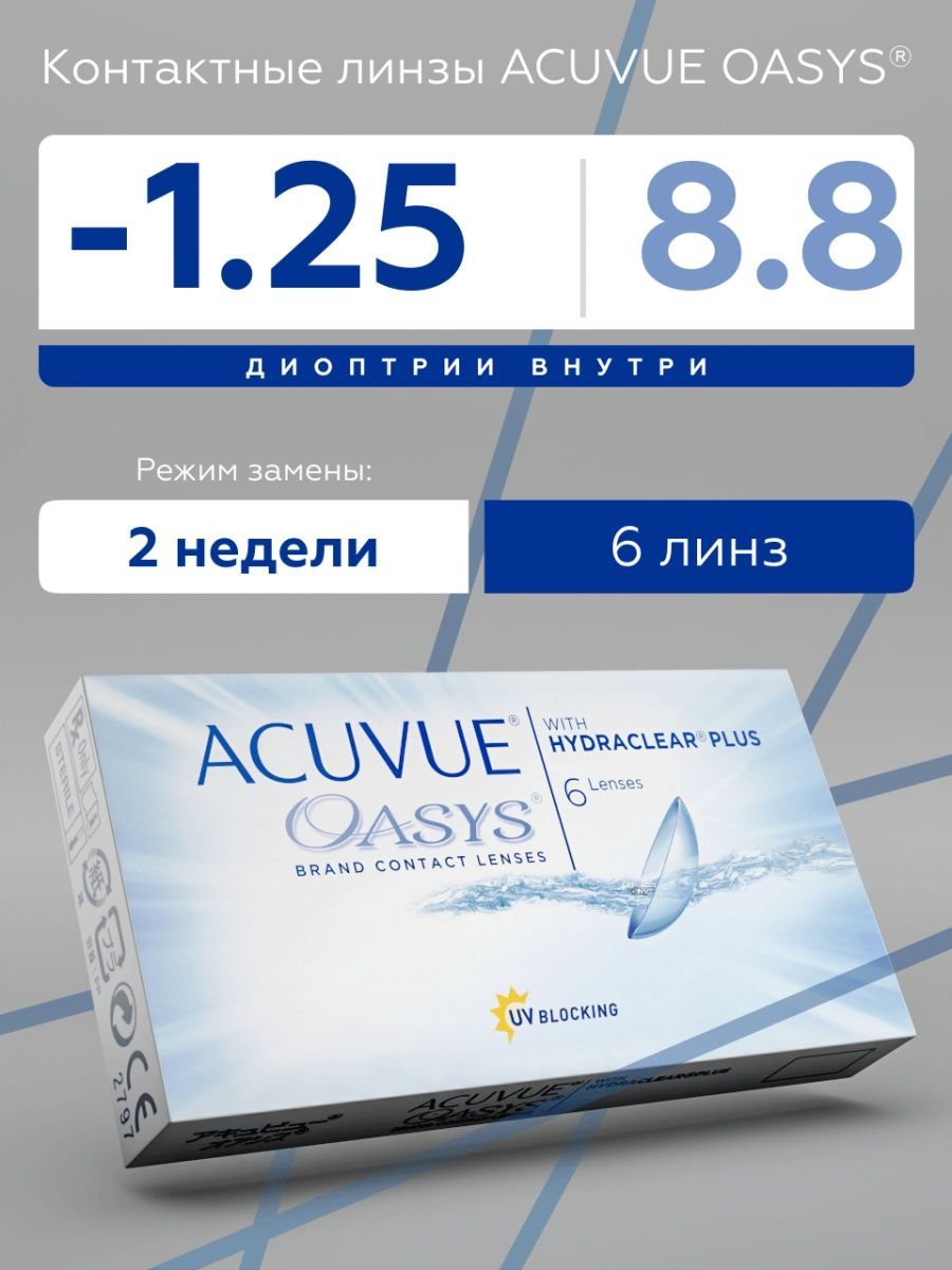 Линзы acuvue oasys 6