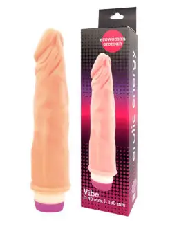 Вибратор Realistic Cock Vibe телесного цвета - 21 см