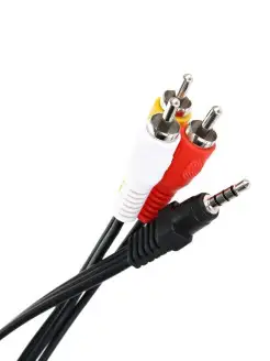 Jack 3 RCA кабель 3.5 джек на 3 тюльпана 1.5 м провод