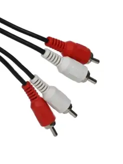 2 RCA на 2RCA av кабель 1.5м тюльпан провод медь