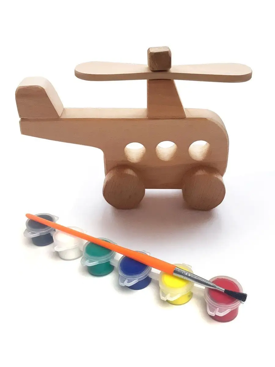 Деревянные игрушки, вертолет, творчество для детей, развивающие, раскраски, эко, поделки