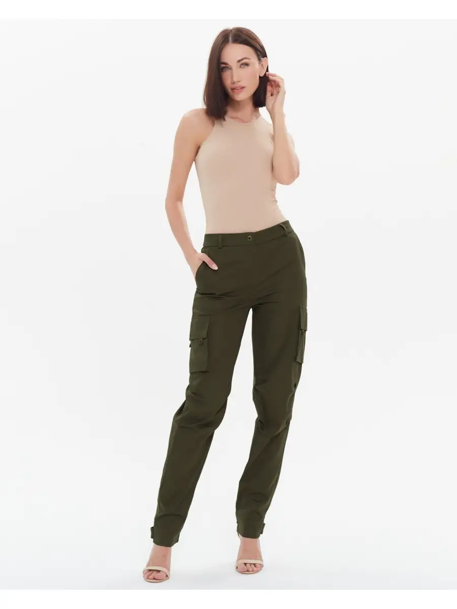 Женские брюки на высокий рост 176 карго YouMetra 12574266 купить за 573 300сум в интернет-магазине Wildberries