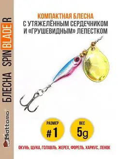 Блесна для рыбалки Spin Blade R #1 5g на окуня голавля щуку