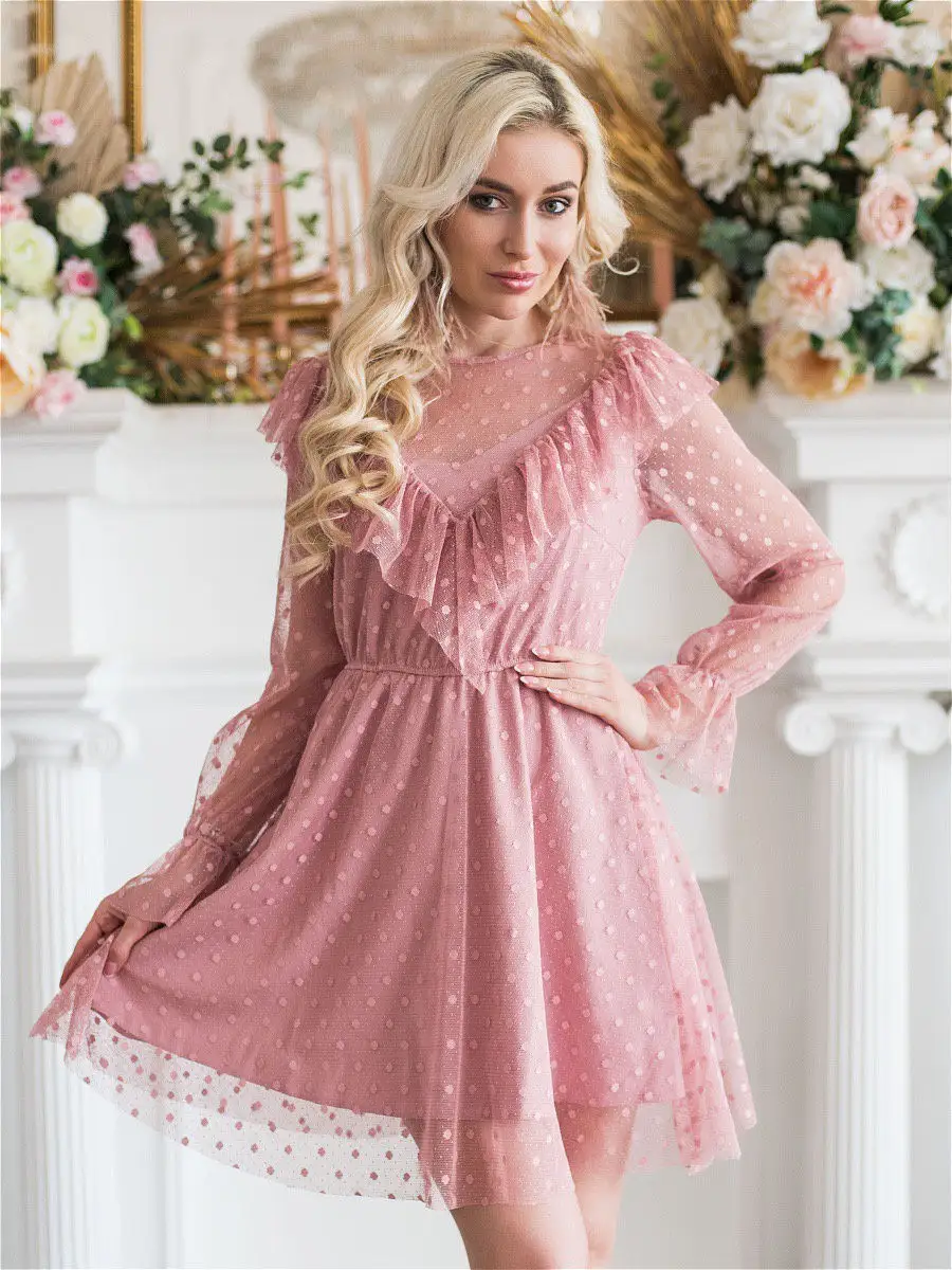 Модные розовые платья 2023-2024 - фото, красивые нежные розовые платья - фасоны, новинки