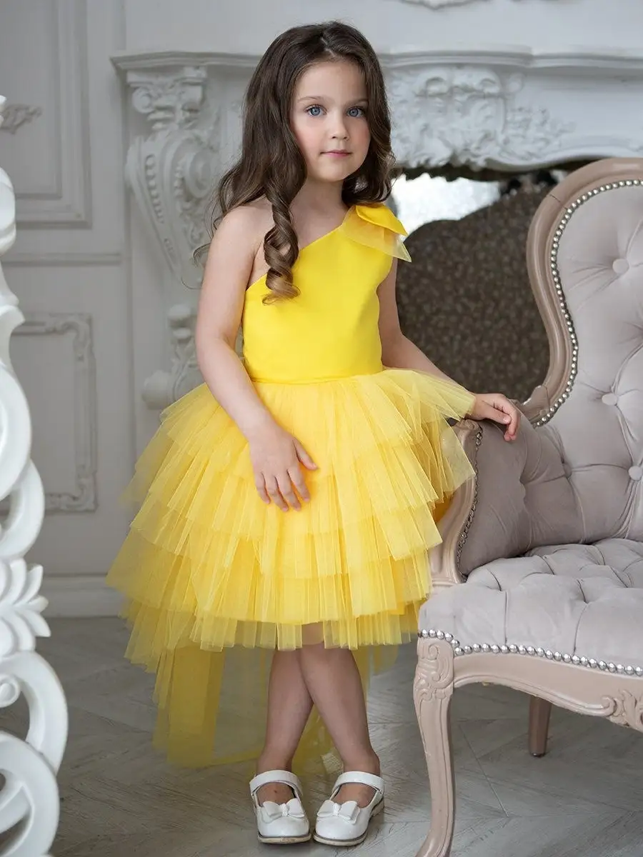 Желтые платья для девочек