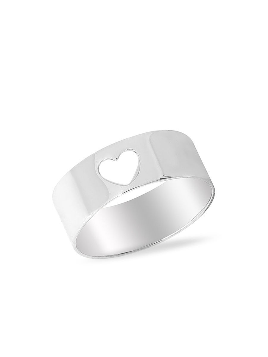 Серебряное кольцо с сердечком