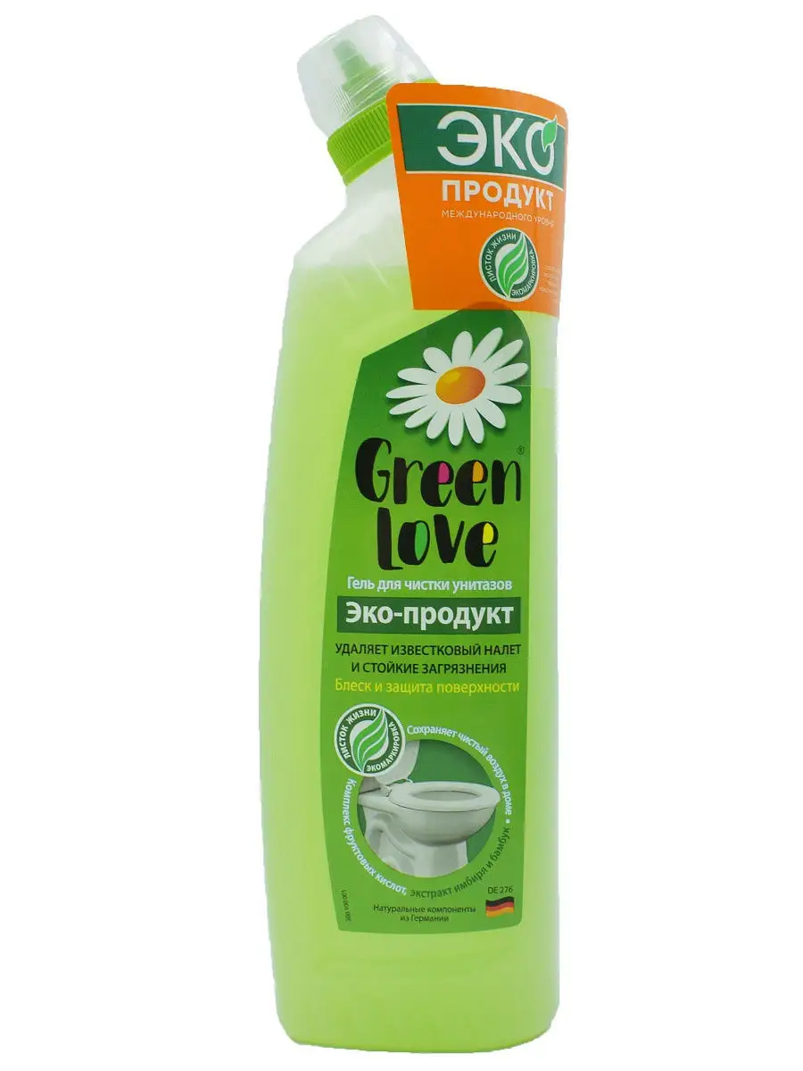 Green love гель для чистки унитазов 750 г