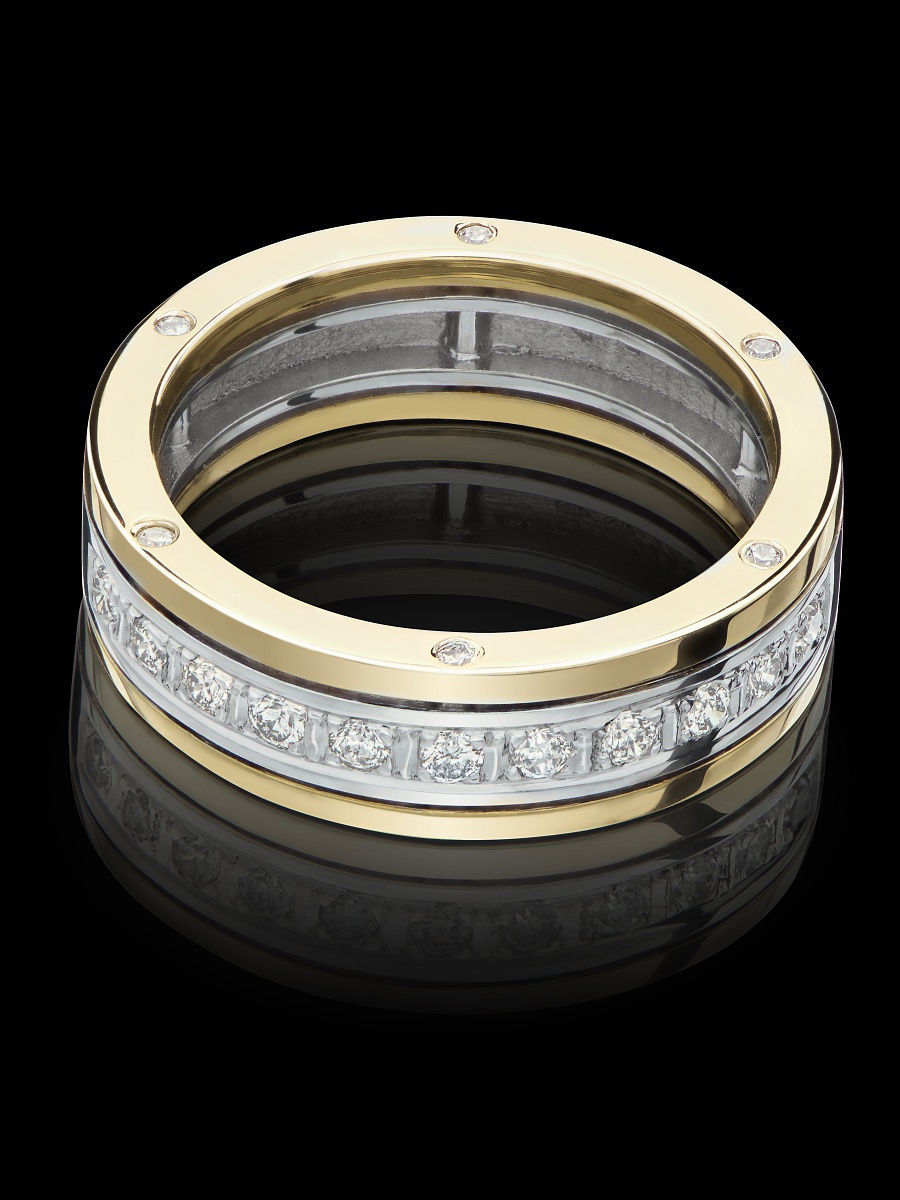 Золотое кольцо Бриллиантовая дорожка O! JEWELRY 12951415 купить в интернет-магазине Wildberries