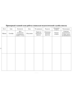 Образец дневник социального работника