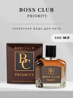 Духи мужские стойкие BOSS CLUB Priority одеколон 100 мл