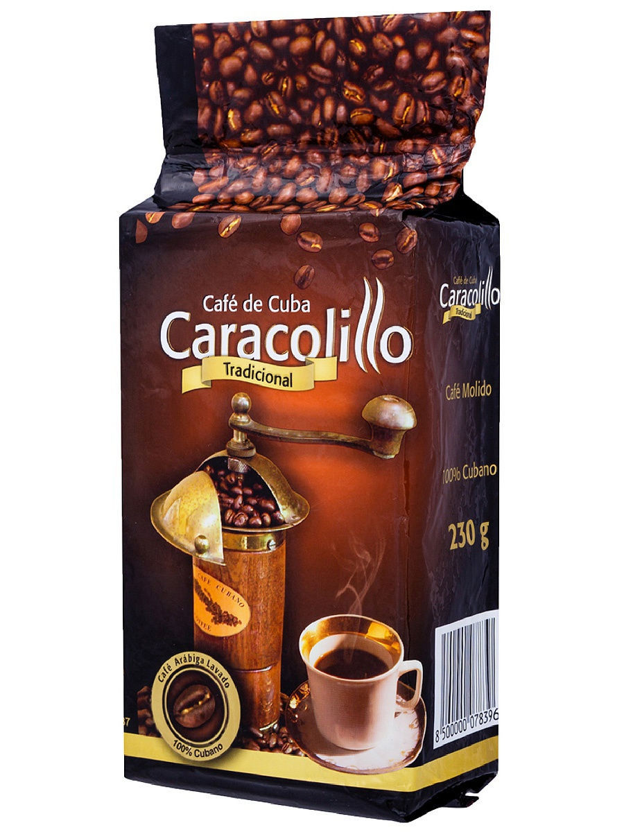 Кофе Caracolillo молотый 230 гр. Кубинский кофе Caracolillo. Cubita молотый (230 гр). Кофе куба купить