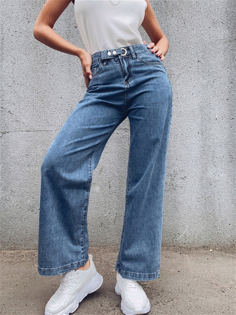 Широкие брюки джинсы