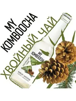 Комбуча My Komboocha "Хвойный чай", 0.33 л. Чайный гриб