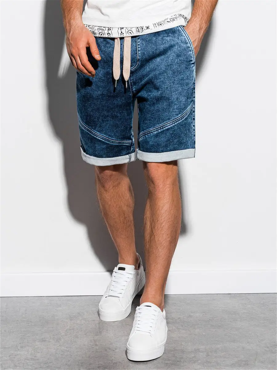 Мужские шорты джинсовые на резинке летние, модная брендовая одежда на лето в отпуск OMBRE 13157518 купить в интернет-магазине Wildberries