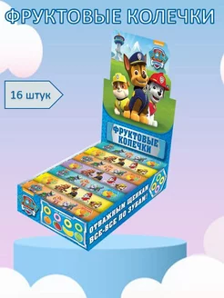 PAW PATROL, Щенячий Патруль Фруктовые колечки, 16 шт х 30г