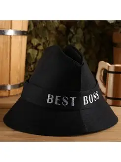 Шапка для бани "Best Boss" экофетр