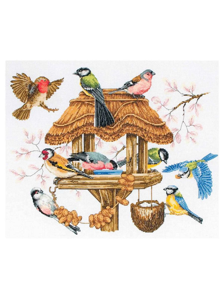 Рисунки на тему птичья столовая