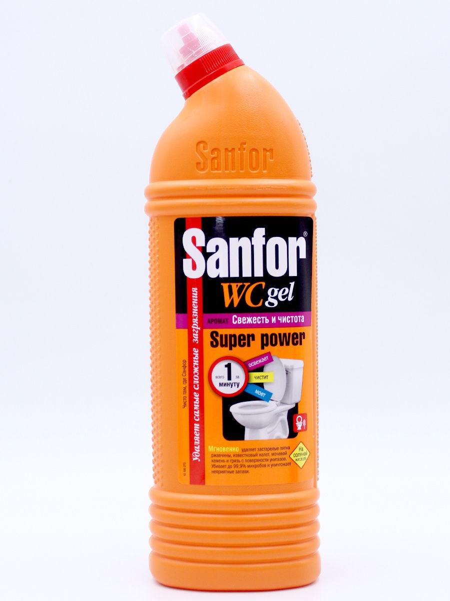 Санфор. Sanfor гель для унитаза super Power. Sanfor средство чистящее для унитаза WC Gel super Power,. Sanfor для унитаза состав. Sanfor WC Gel средство д/унитаза 1 л super Power.