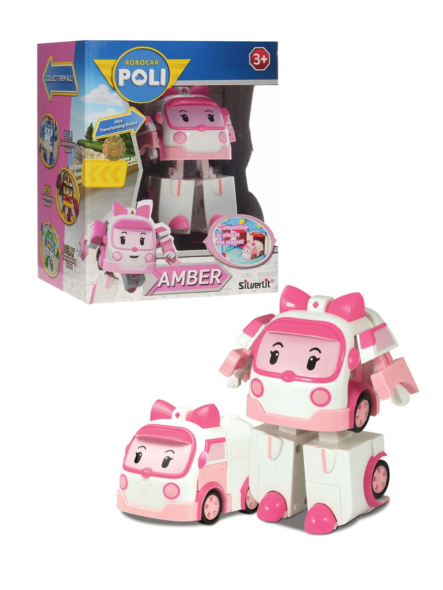  Robocar Poli Véhicule Amber Transformable Rocco Jouets 83172  
