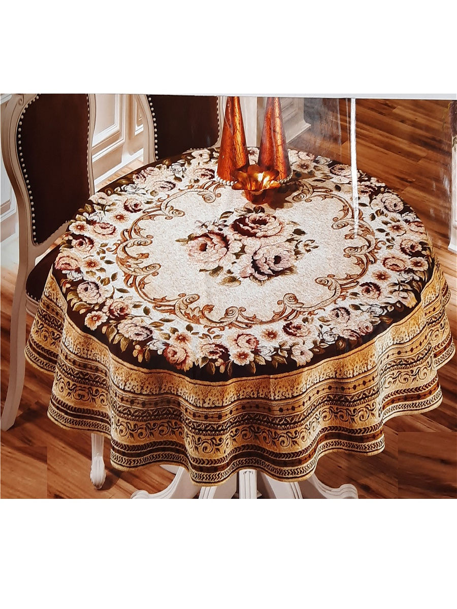 скатерти на круглый стол с бахромой