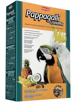 Корм для крупных попугаев основной GRANDMIX Pappagalli 600 г