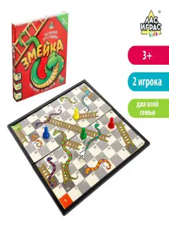 Настольная развивающая игра-бродилка "Змейка"