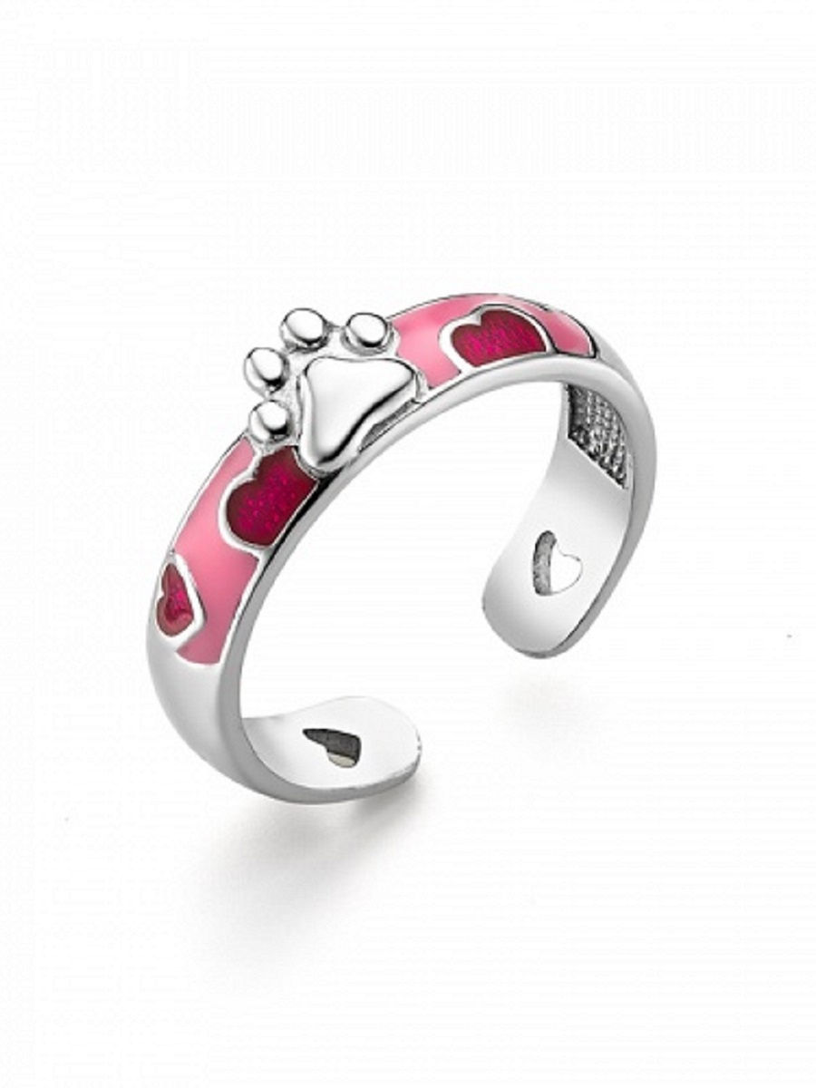 Детское серебряное разъемное кольцо Котик лапа KU\u0026KU 14212490 купить винтернет-магазине Wildberries